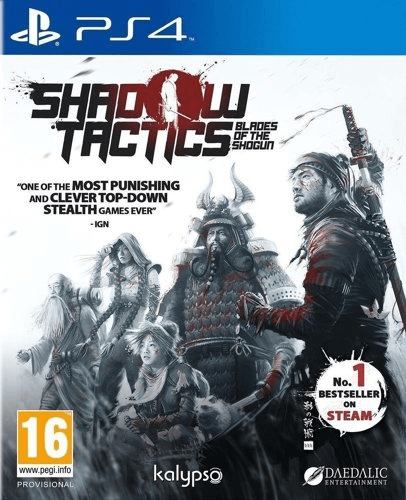 Shadow Tactics Blades of the Shogun box art for Playstation 4